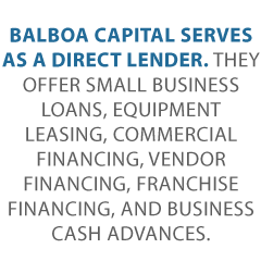 Balboa Capital Online Lending Credit Suite