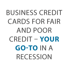 Recession Business Credit Cards for Fair Credit Suite