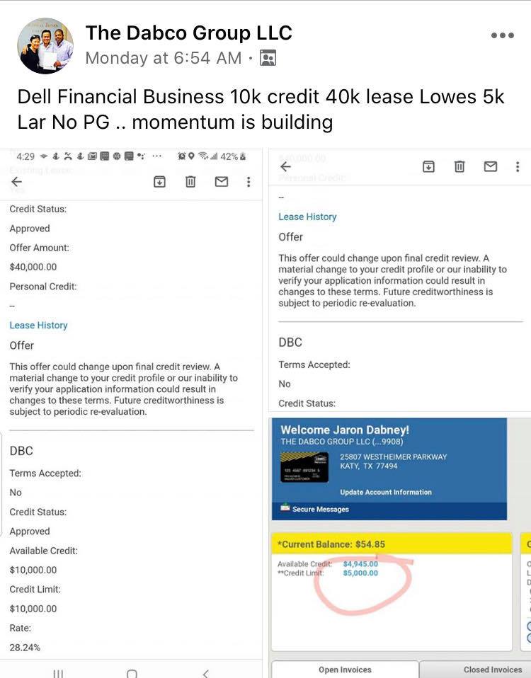 dabo dell financing Credit Suite - Business Credit Results