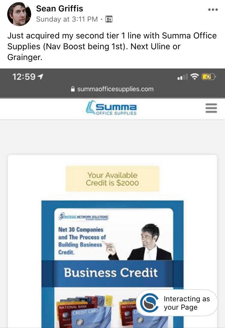 summa office supplies Credit Suite - Business Credit Results