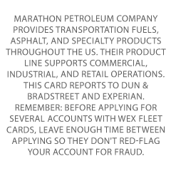 marathon petroleum company Credit Suite