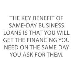 same day business loans Credit Suite