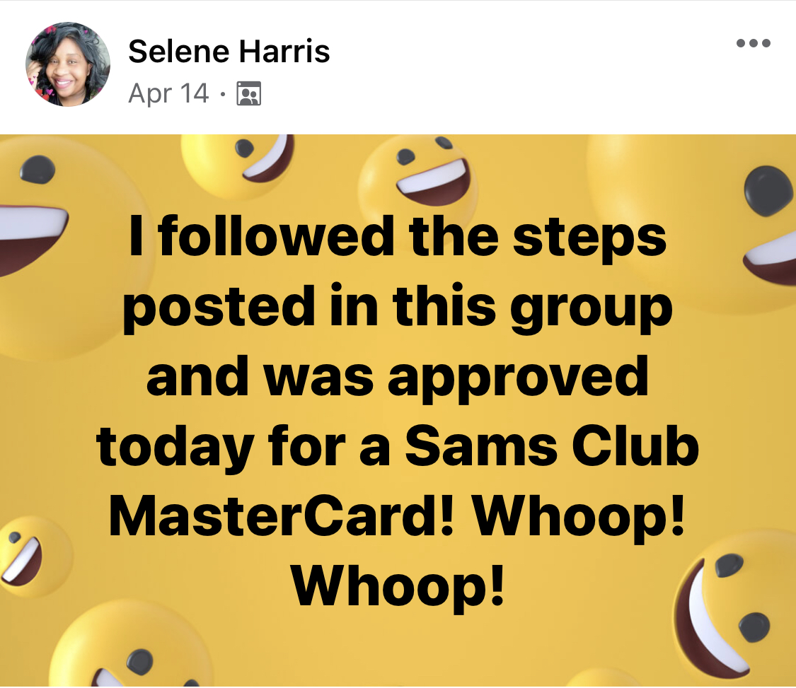 Sams Club Mastercard Approval Credit Suite - Business Credit Results