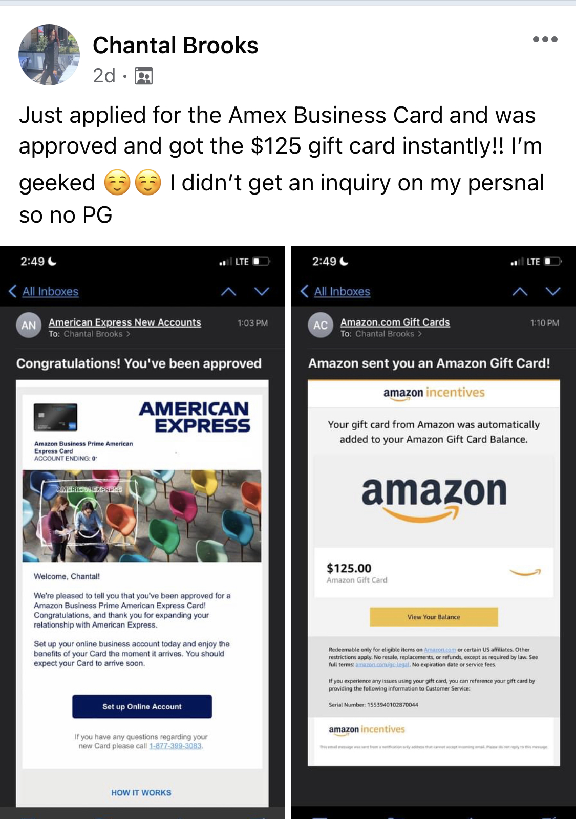 Amazon AmEx Card