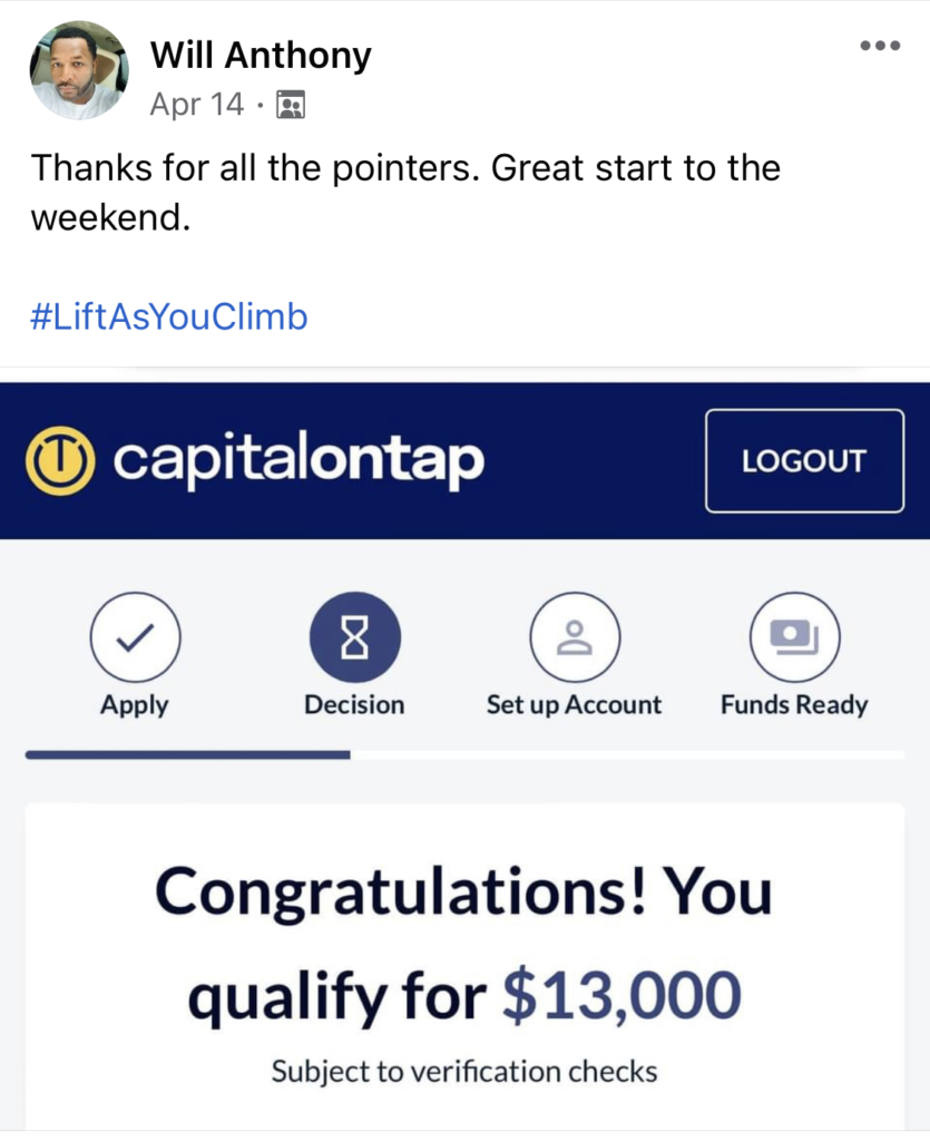 CapitalonTap $13000 CL