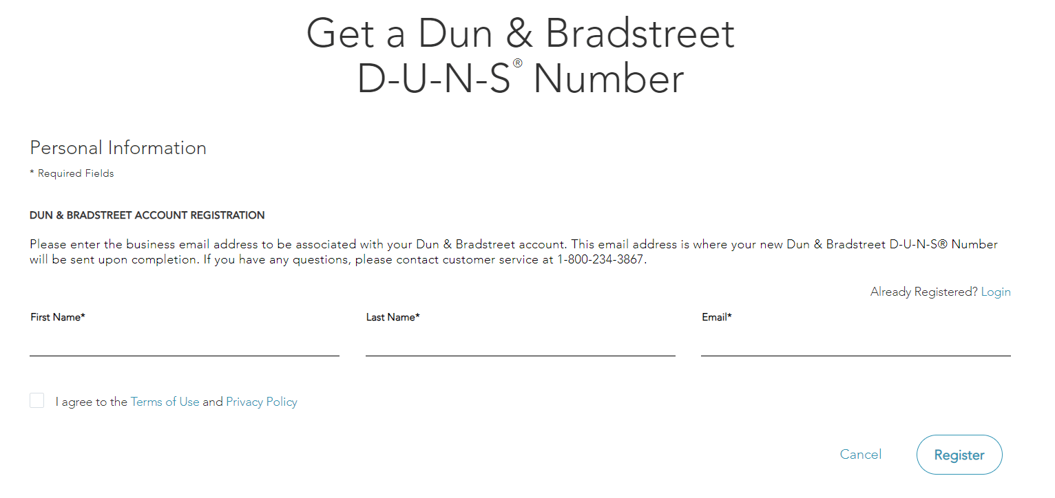 Get a DUNS Number Step 5 Credit Suite