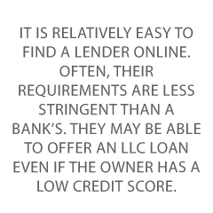 LLC Startup Loan Credit Suite