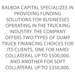 Dump Truck Financing Credit Suite