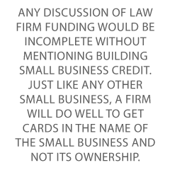 Law Firm Financing Credit Suite