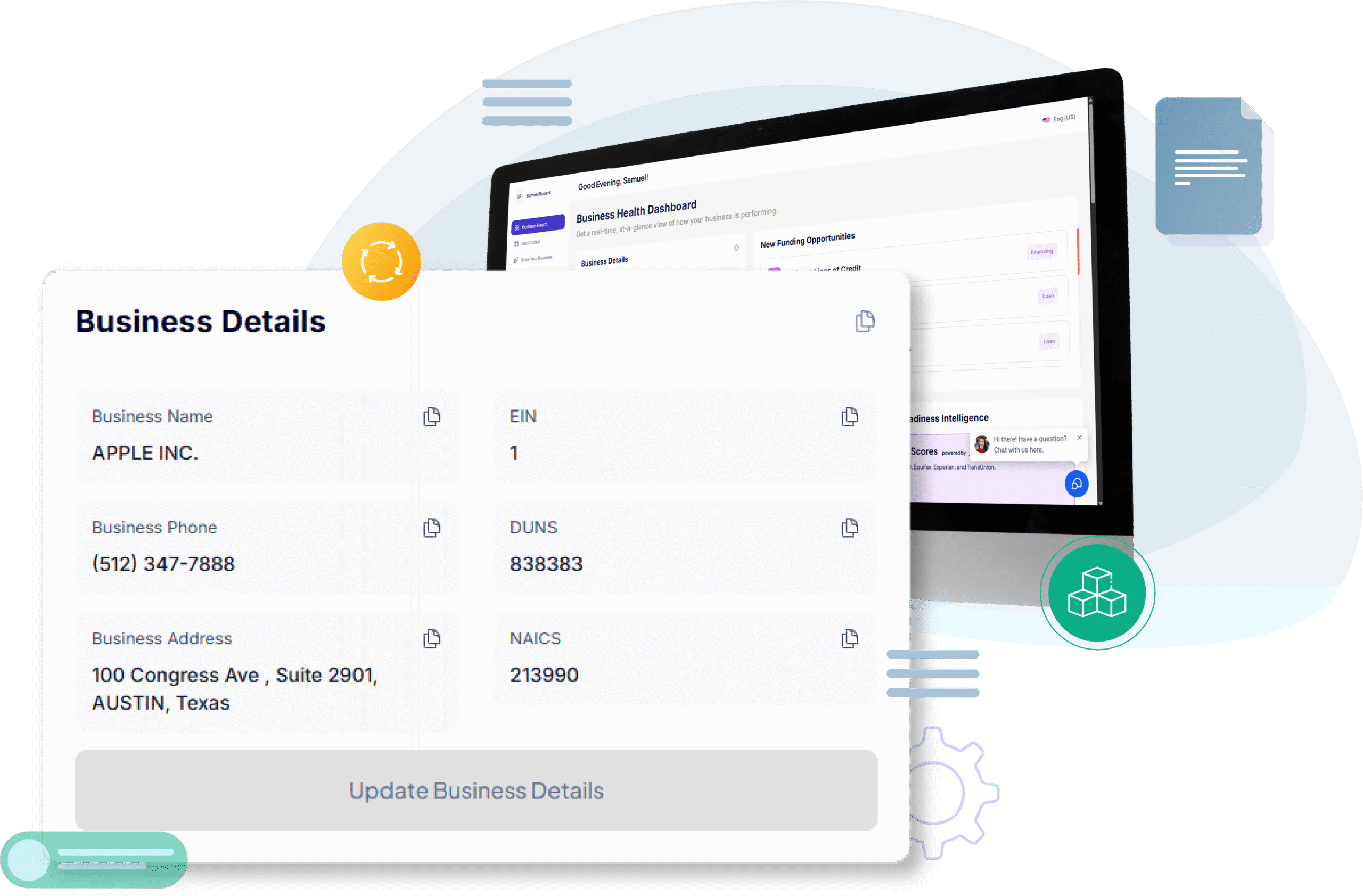 Business Details Section